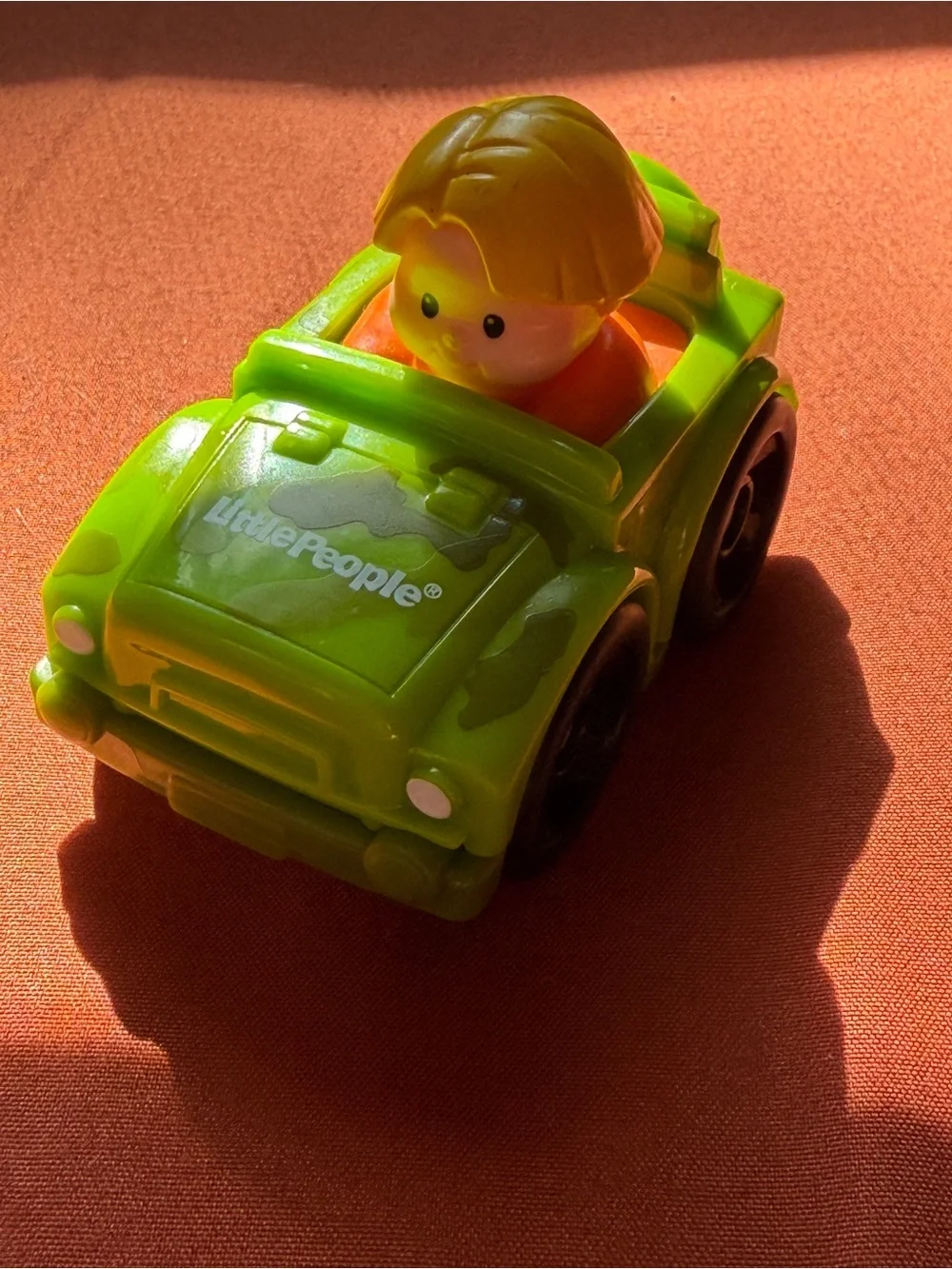 Fisher-Price Little People Green Safari Jeep with Boy Figure
